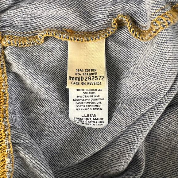 LL Bean Perfect Fit Denim Pants Women’s XL Stonewashed High Rise Tapered Elastic - Picture 10 of 16